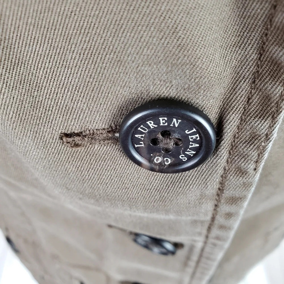 LRL Jeans Classic Twill Jacket Brown Size Small Ralph Lauren Preppy Academia - Picture 6 of 12